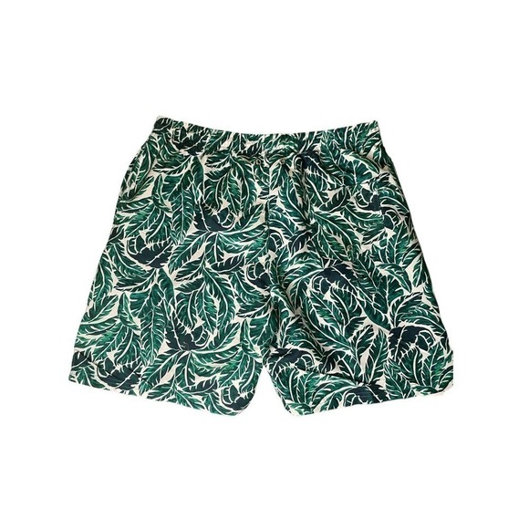 SwimZip UPF 50+ NEW Green Leaf Swim Trunks Men’s Size Large Sun Protection - Picture 5 of 10